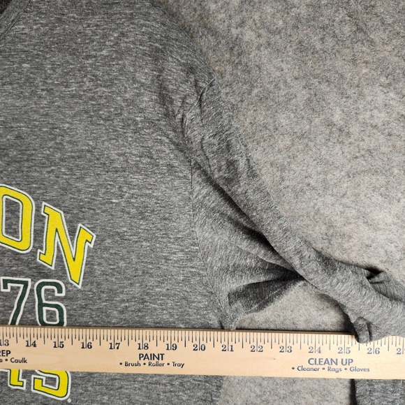 Oregon Ducks University Blue 84 Long Sleeve T Shirt Gray Spellout Large Mens - Picture 3 of 8